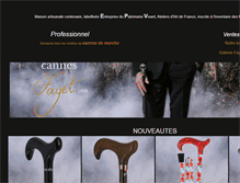 Tablet Screenshot of cannes-fayet.com